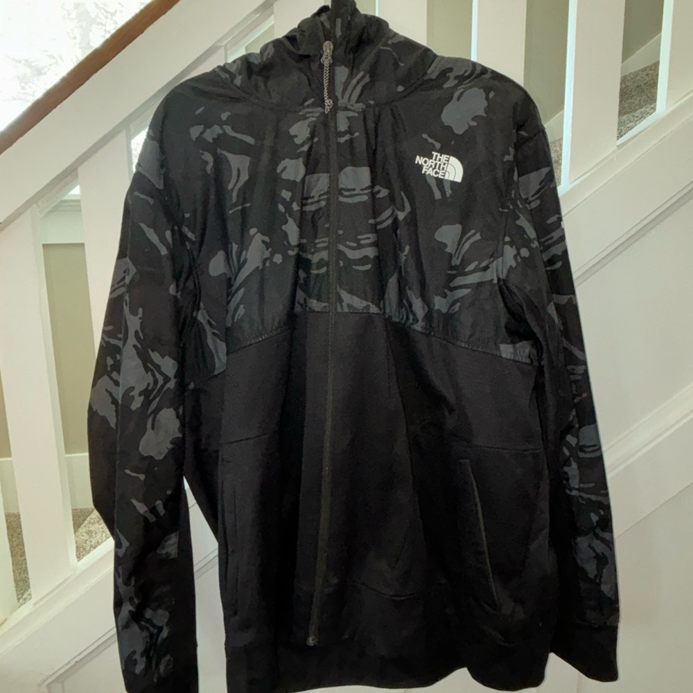 The North Face Men's Black Camo Jacket